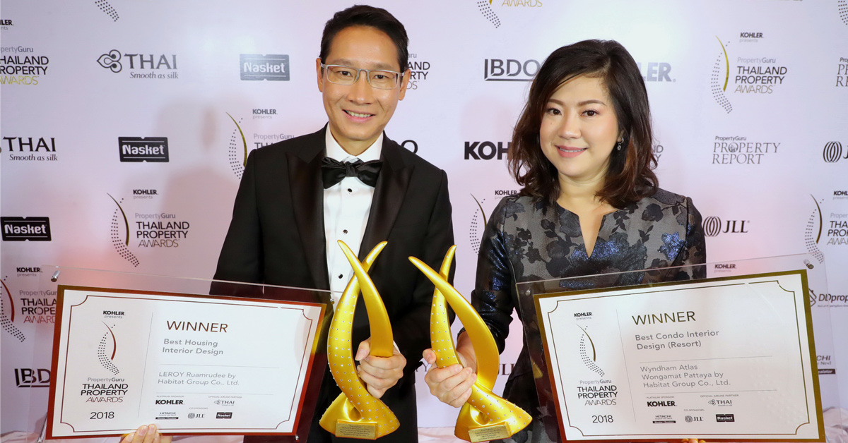 ฮาบิแทท กรุ๊ป ประกาศความสำเร็จกวาด 9 รางวัล จากเวที PropertyGuru Thailand Property Awards 2018