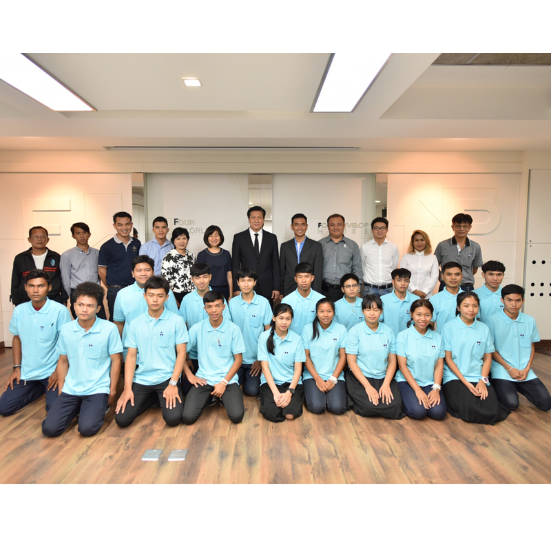 สมาคมธุรกิจรับสร้างบ้านรับมอบตัวนักศึกษาโครงการทวิภาคีรุ่นที่ 5