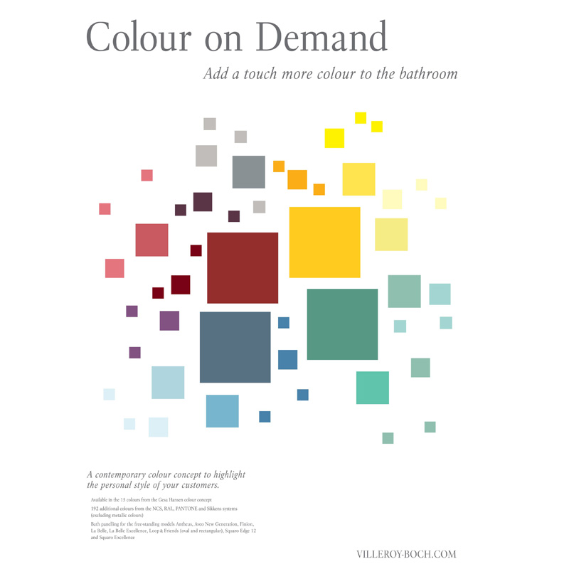 Colour on Demand สีสวยสั่งได้ แต่งห้องน้ำสวยด้วยสีสุดโปรดกับ วิลเลรอย แอนด์ บอค ครั้งแรกในประเทศ