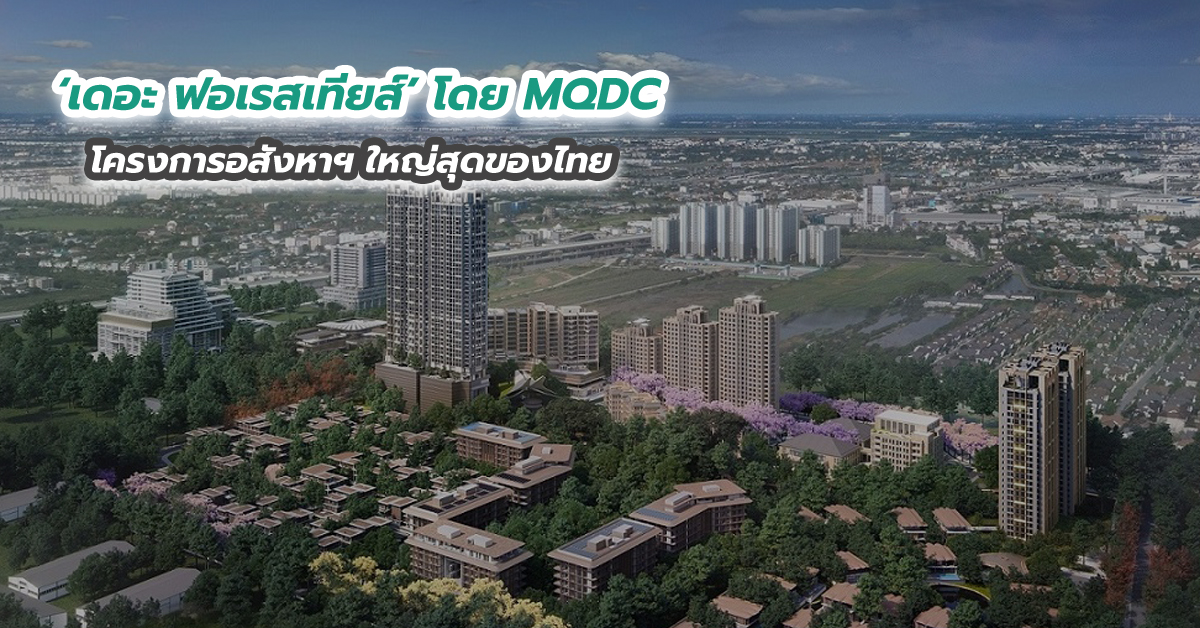 ‘เดอะ ฟอเรสเทียส์’ โดย MQDC โครงการอสังหาฯ ใหญ่สุดของไทย