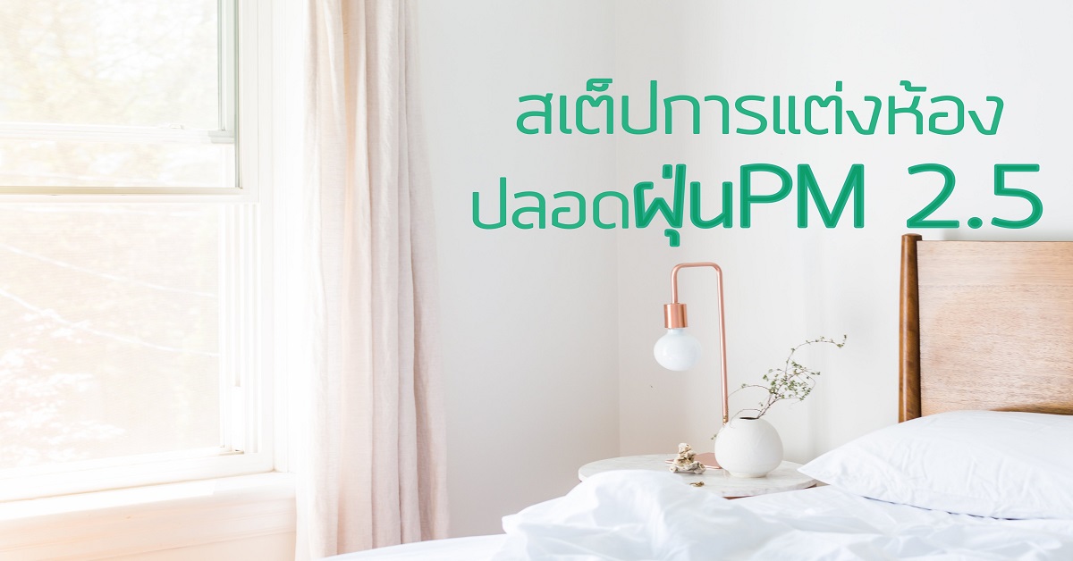 สเต็ปการแต่งห้อง ปลอดฝุ่น PM 2.5