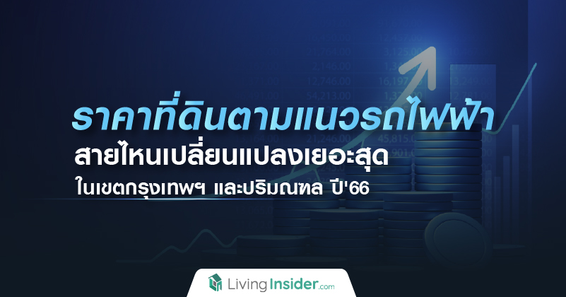 📈 ราคาที่ดินตามแนวรถไฟฟ้าสายไหนเปลี่ยนแปลงเยอะสุด ในเขตกรุงเทพฯ และปริมณฑล ปี'66