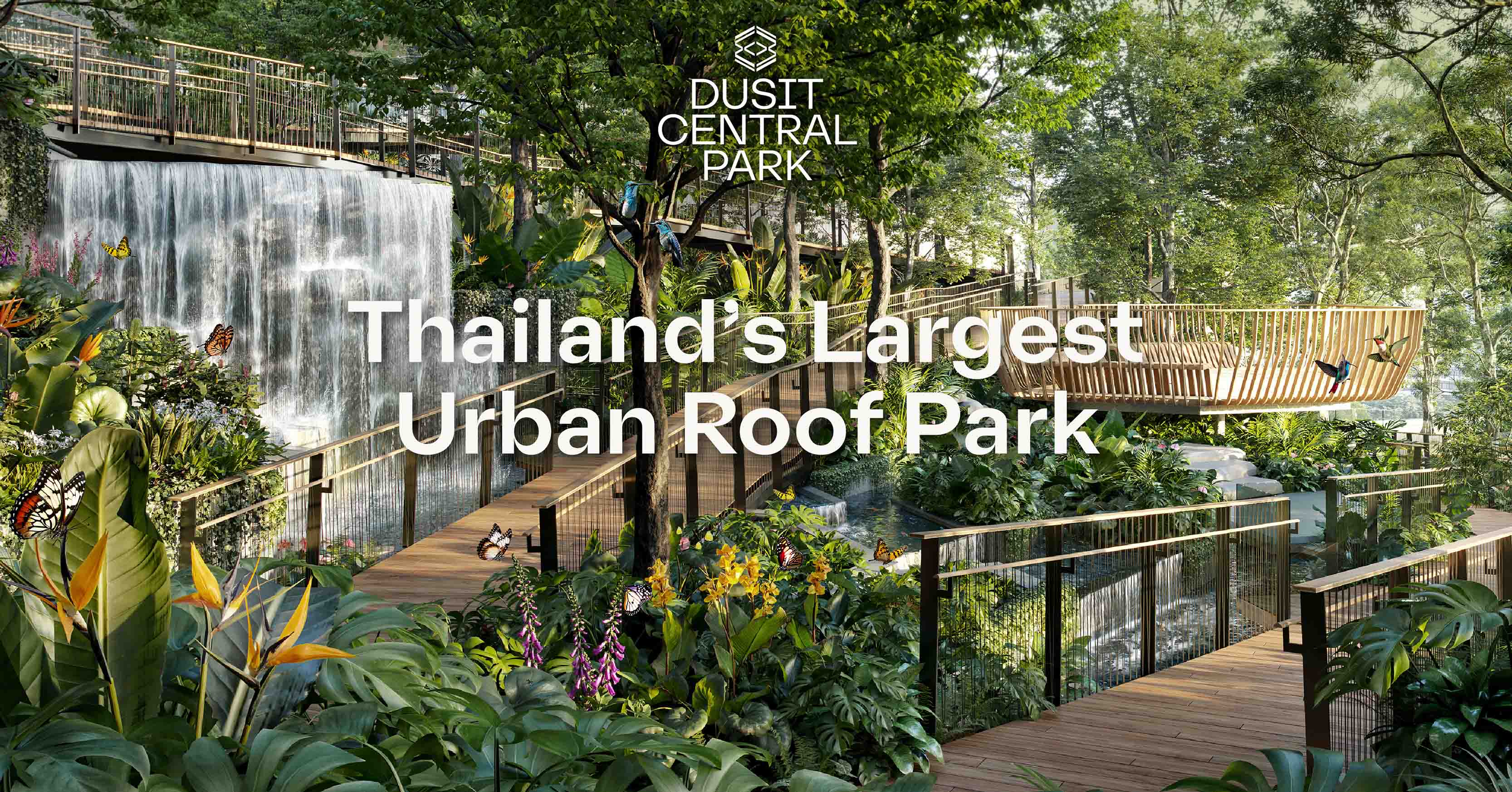 Dusit Central Park เผยภาพสวนลอยฟ้าใจกลางเมืองที่ใหญ่ที่สุดในไทยบนพื้นที่ 7 ไร่ พร้อมชวนประกวดตั้งชื่อชิงแพ็กเกจตั๋วเครื่องบินและที่พักรร.ดุสิตธานี เกียวโต