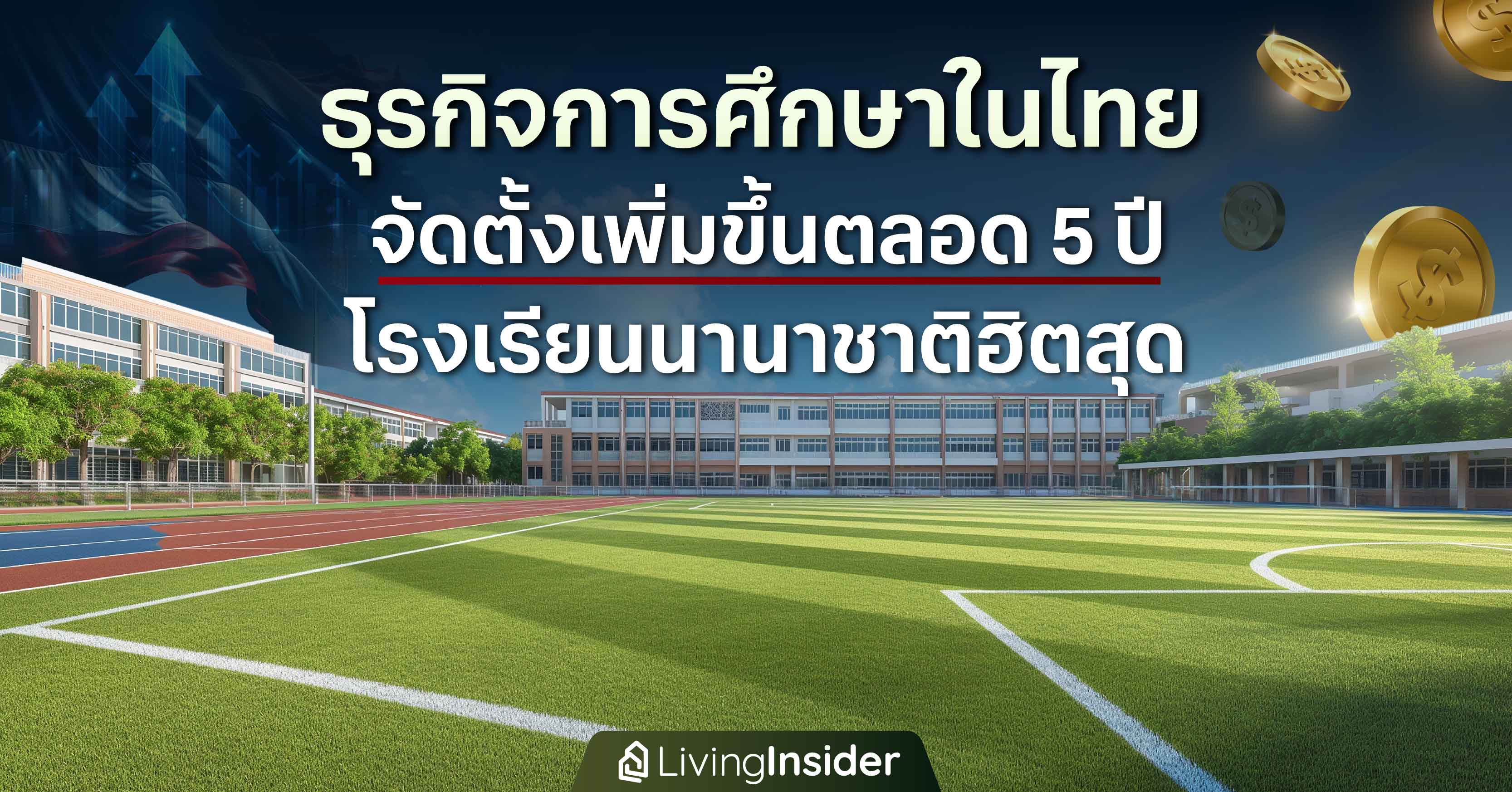ธุรกิจการศึกษาในไทย จัดตั้งเพิ่มขึ้นตลอด 5 ปี โรงเรียนนานาชาติฮิตสุด