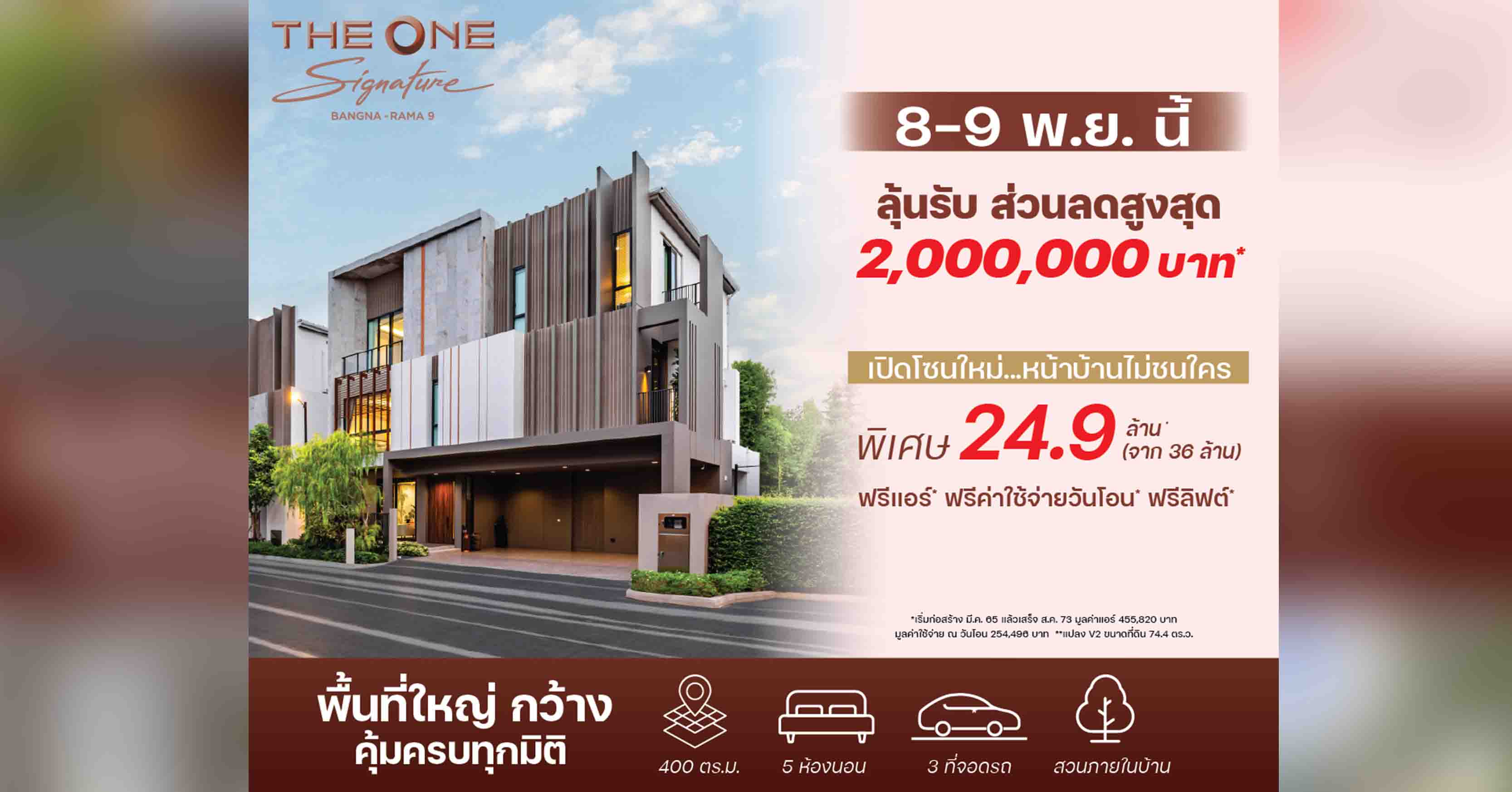 แสนสิริ Sold Out! 12 โครงการบ้าน-ทาวน์โฮม รวมมูลค่า 17,000 ล้านบาท จ่อปิดอีก 4 โครงการปีนี้ 