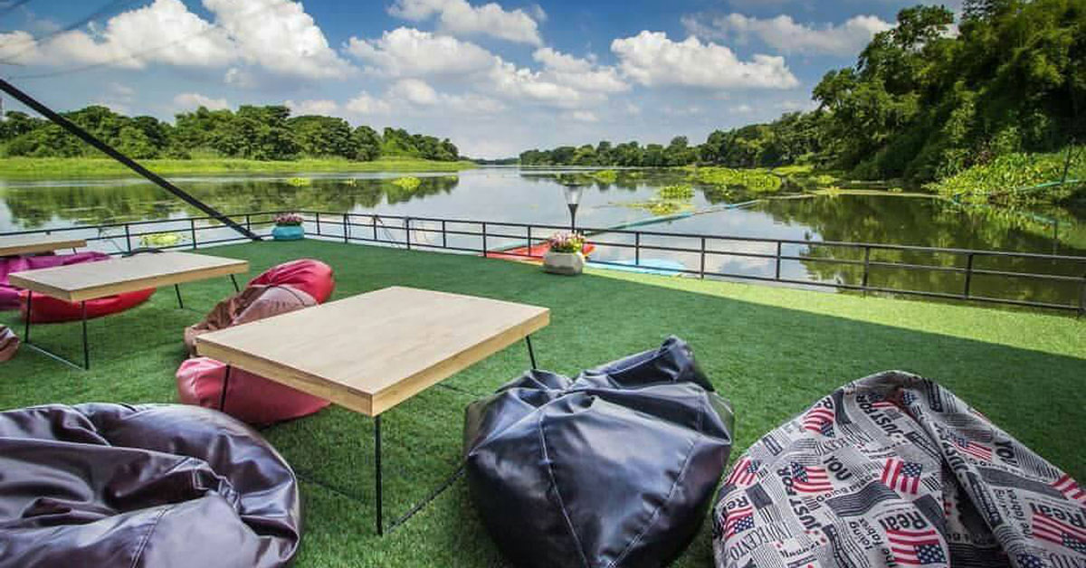 Tara Coffee (ธารา คอฟฟี่) สถานที่พักผ่อนสุดชิลริมแม่น้ำแม่กลอง จ.ราชบุรี