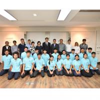 สมาคมธุรกิจรับสร้างบ้านรับมอบตัวนักศึกษาโครงการทวิภาคีรุ่นที่ 5