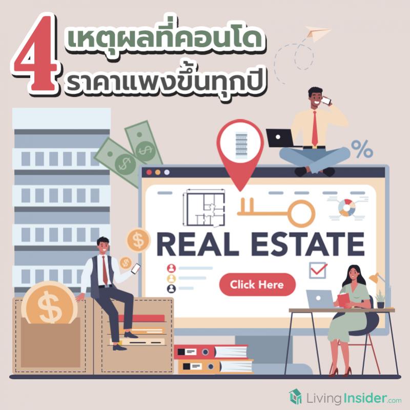 4 เหตุผลที่คอนโด ราคาแพงขึ้นทุกปี