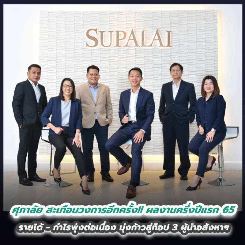 ศุภาลัย สะเทือนวงการอีกครั้ง!! ผลงานครึ่งปีแรก 65 รายได้ - กำไรพุ่งต่อเนื่อง มุ่งก้าวสู่ท็อป 3 ผู้นำอสังหาฯ