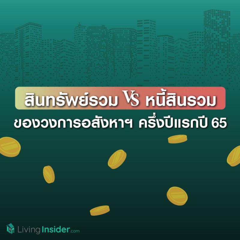 สินทรัพย์รวม VS หนี้สินรวม ของวงการอสังหาฯ ครึ่งปีแรกปี65