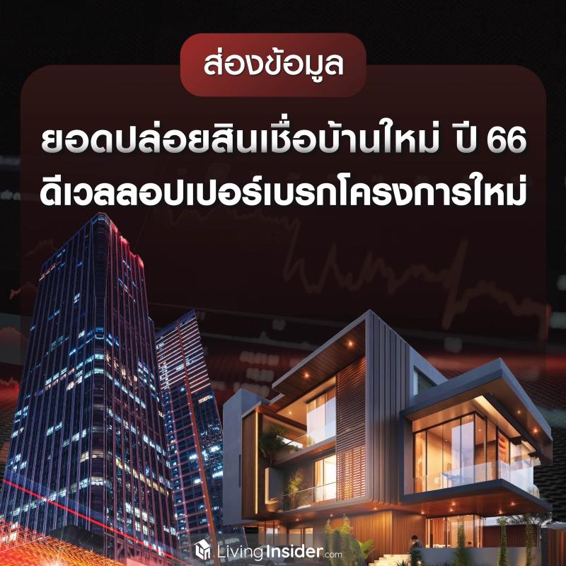 ส่องข้อมูล ยอดปล่อยสินเชื่อบ้านใหม่ปี 2566 ทำดีเวลลอปเปอร์เบรกโครงการใหม่