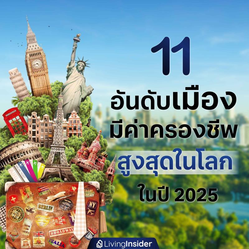 11 อันดับเมือง มีค่าครองชีพ สูงสุดในโลก 2025