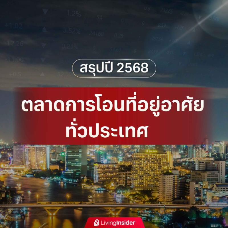 สรุปปี 2568 ตลาดการโอนที่อยู่อาศัย ทั่วประเทศ