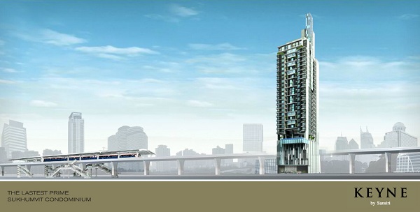 ให้เช่าคอนโดสุขุมวิท อโศก ทองหล่อ : Keyne by Sansiri, 2 bed, 55000 per month