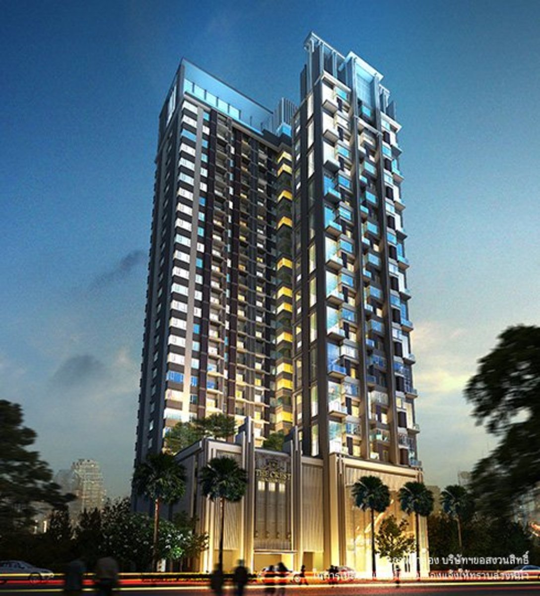 ให้เช่าคอนโดสุขุมวิท อโศก ทองหล่อ : The Crest Sukhumvit 34, 1 bed, 25000 per month