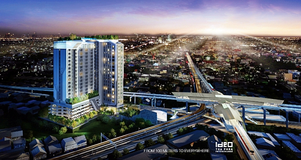 For SaleCondoThaphra, Talat Phlu, Wutthakat : Condo for sale, studio room, IDEO Thaphra Interchange, 28 sq m. Foreign quota, fully furnished Ready to move in