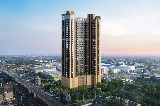 ขายดาวน์คอนโดบางนา แบริ่ง ลาซาล : ขายดาว์น Nue mega plus bangna ห้อง 1 Bed ชั้นสูง วิวปังจ้า