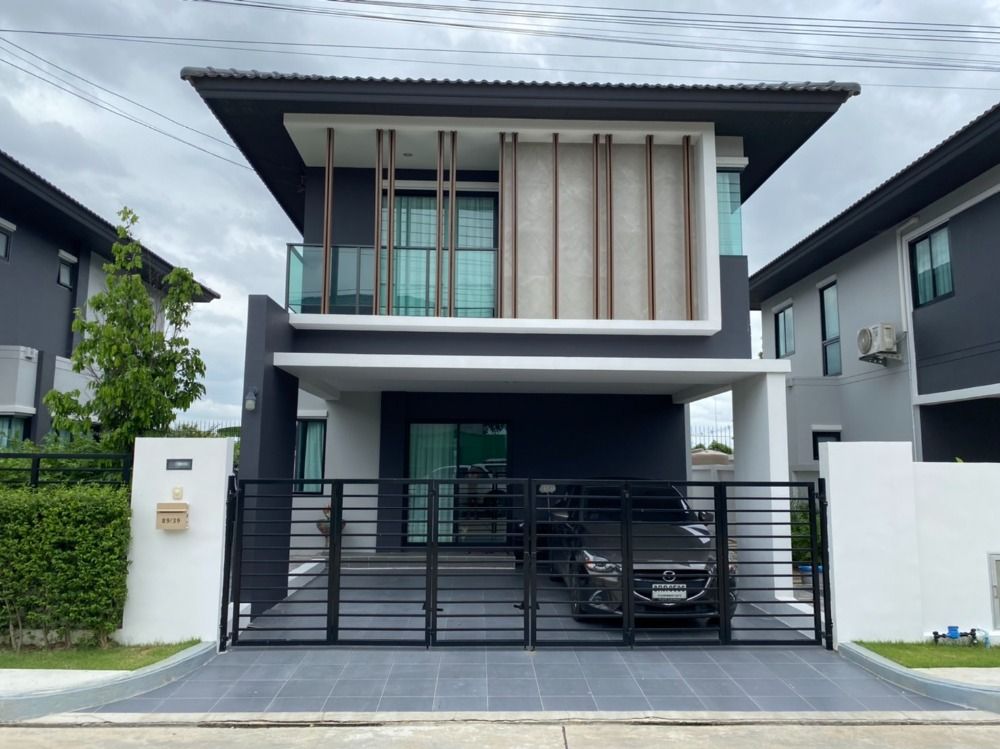 ขายบ้านปทุมธานี รังสิต ธรรมศาสตร์ : ขายบ้านเดี่ยว ลำลูกกา คลอง 4 โครงการ เอ็น ซี ออนกรีนปาล์มพาร์ค