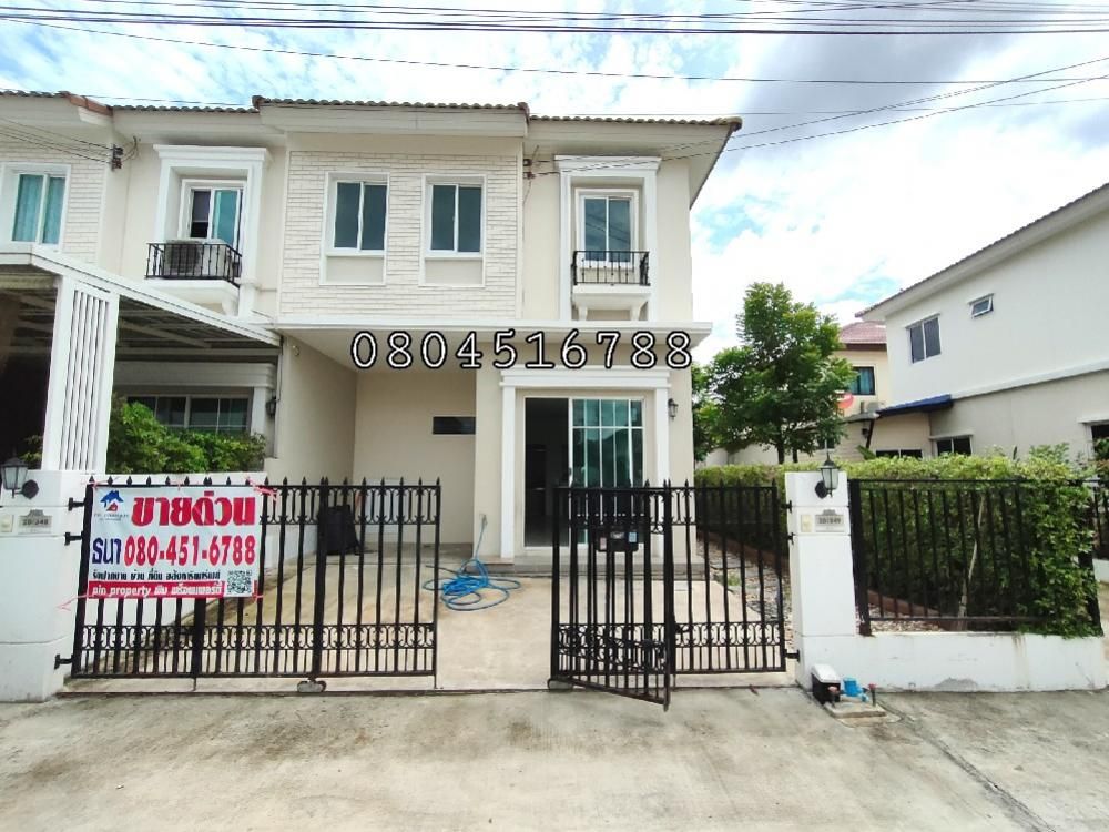 For SaleTownhouseMin Buri, Romklao : Selling at a loss!!️ 2 storey townhome, converting corner, adding kitchen, Pruksa Ville Ramkhamhaeng-Wongwaen (Soi Mistine)