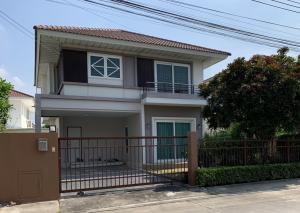 For SaleHouseSamut Prakan,Samrong : Single house for sale Supalai Ville Thepharak, 65 sq.wa., 1nd hand + best location in the project, 4 bedrooms, 3 bathrooms