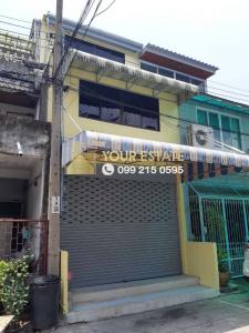 For RentShophouseRama3 (Riverside),Satupadit : Newly decorated 4-storey commercial building for rent in Sathupradit-Rama 3 area, near HomePro Rama 3.