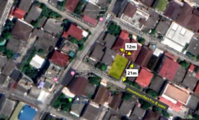 For SaleLandSamut Prakan,Samrong : Land for sale 66 sq m, Sukhumvit Road, Imperial Samrong, Dan Samrong Temple, Samrong Market