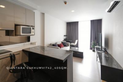 For RentCondoSukhumvit, Asoke, Thonglor : Room for rent 40 sqm. THB 20,000/month, garden view at Quintara Treehuas Sukhumvit42 near BTS Phrakanong