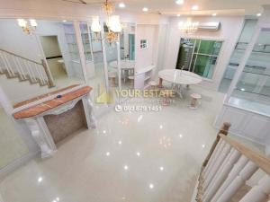 For RentTownhouseRama3 (Riverside),Satupadit : Townhome for rent, ready to move in, Baan Klangkrung Grande Rama3 - pet friendly, 3 bedrooms, fully furnished.