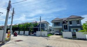 For RentHouseMin Buri, Romklao : 2 storey detached house for rent, Nimitmai-Minburi Road, 3 bedrooms, 3 bathrooms, new house ready to move in.