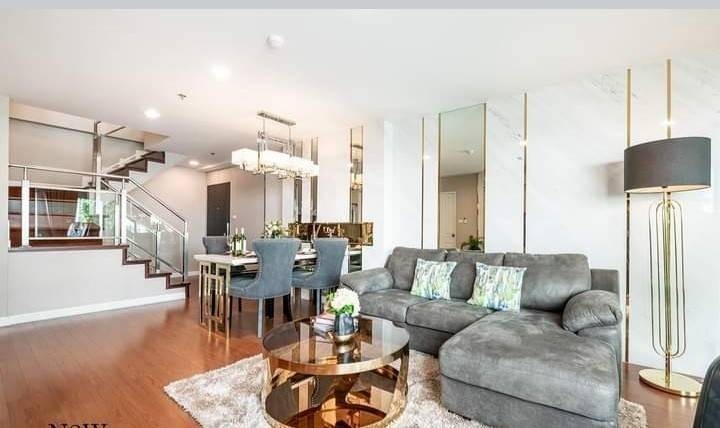 For RentCondoRama9, Petchburi, RCA : FOR RENT Condo Belle Grand Rama9 type 3 bed 3 bath 108sqm with very nice decoration.