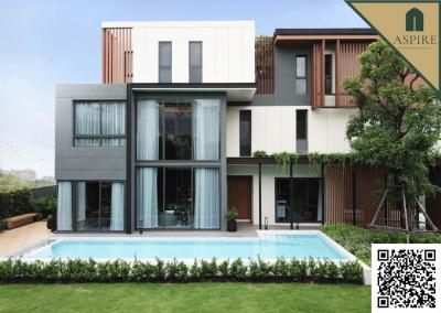 For SaleHouseOnnut, Udomsuk : [For Sale] 3 Storeys Detached House, Altitude Mastery Sukhumvit, Modern Luxury Tropical Style