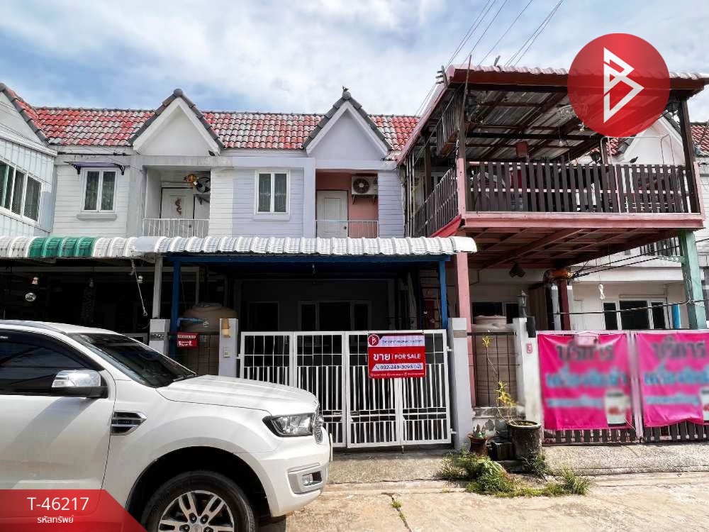 For SaleTownhouseSamut Prakan,Samrong : Townhouse for sale Nannaphat Village, Smart Home, Bang Bo, Samut Prakan, ready to renovate