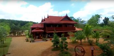 For SaleHouseChanthaburi : For sale, Luxury house , thai style , Na Yai Am district, Chanthaburi province, area 2-1-41 rai, near Kung Wiman Beach, shady, pleasant