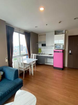 For RentCondoOnnut, Udomsuk : For rent, The base, Sukhumvit 77, The Base 77, Building A, 35 sq.m., 28th floor, 1 master bedroom, 1 bathroom, price 15,000 baht, large room, beautiful view, near BTS On Nut