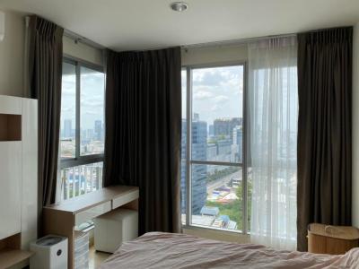 For RentCondoRatchadapisek, Huaikwang, Suttisan : (S)RT096_P RHYTHM RATCHADA ** Fully furnished, ready to move in, north, high floor, good view, no blocking buildings ** Convenient transportation near MRT