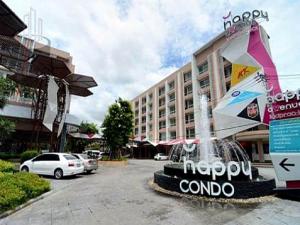 เช่าคอนโดลาดพร้าว101 แฮปปี้แลนด์ : ห้องสวยมาก 🔥🔥🔥  Happy Condo Ladprao 101 ห้องใหญ่ และ เลี้ยงสัตว์ได้ ตึกหน้าสุดมีร้านกาแฟ  ‼️ พร้อมเข้าอยู่