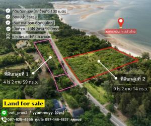 For SaleLandChumphon : Land for sale by the sea! Bang Son Beach, Chumphon Province