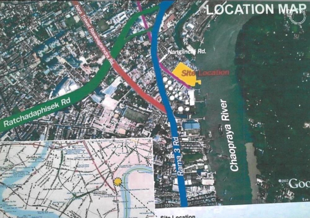 For SaleLandRama3 (Riverside),Satupadit : 🔥🔥Risa02218 Land for sale in Rama 3 next to the Chao Phraya River Size 7-7-73 rai very good location 1,500 million baht only 🔥🔥