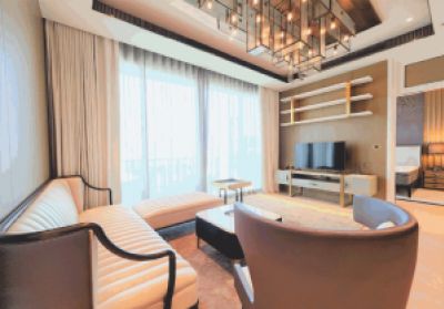 ให้เช่าคอนโดวงเวียนใหญ่ เจริญนคร : Rent! The Residence at Mandarin Oriental 2 bedrooms fully furnished, ready to move