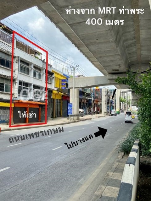 For RentShophouseThaphra, Talat Phlu, Wutthakat : Petchkasem10-20 3 Stories 7Bed MRT Thapra 380 m. Width 7m.The Cheapest Commercial building for rent