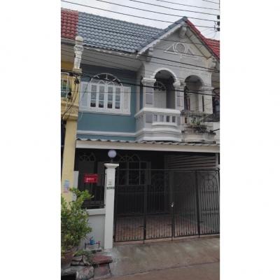 For SaleTownhouseNawamin, Ramindra : Townhouse for sale, 2 floors, 18 sq m. Village Sena Villa 2, Khubon 27 Road, Intersection 48, Tha Raeng Subdistrict, Bang Khen District