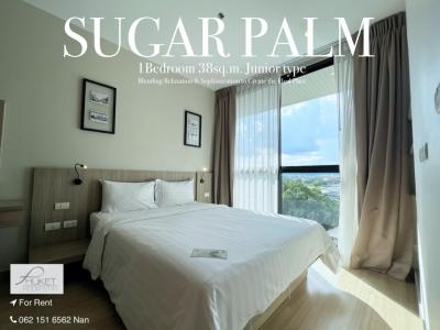 For RentCondoPhuket,Patong,Rawai Beach : Sugar Palm Suan Luang SUGAR PALM SUANLUANG 1 bedroom 38 sq m, large room, logo Sugar Palm Suan Luang Phuket project