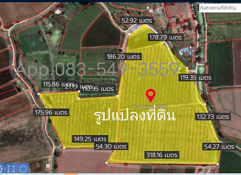 ขายที่ดินอ่างทอง : ขายที่ดินพร้อมสวนมะพร้าว ต.คลองวัว อ.เมือง จ.อ่างทอง เนื้อที่ 72-2-47ไร่