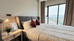 For RentCondoPattaya, Bangsaen, Chonburi : Infinity One Condo, next to Central Chonburi, new decoration, ready to move in, beautiful view room There is a front-loading washing machine.