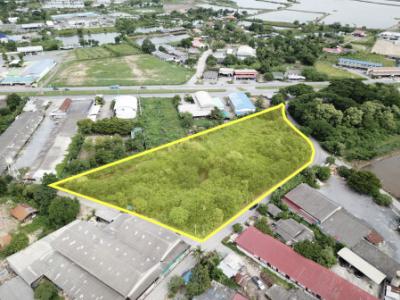 For SaleLandPhutthamonthon, Salaya : Land for sale, Soi Setthawithi 1, Lam Yee Subdistrict, Don Tum District, 5 rai 13.3 square wa, near the main road, only 100 meters TV
