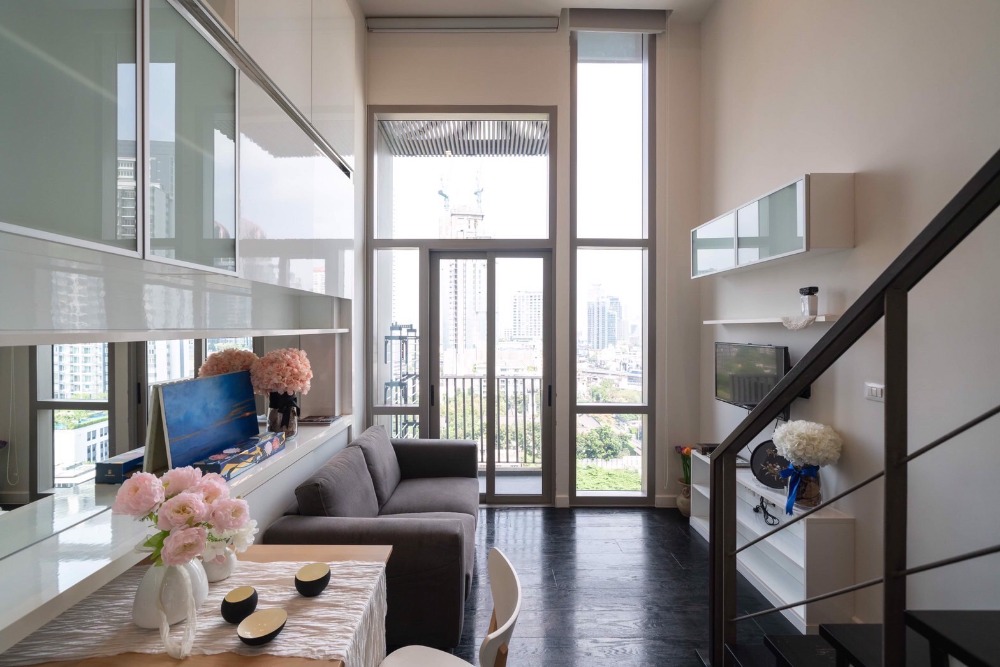 For RentCondoSukhumvit, Asoke, Thonglor : New room available!!! Pet Friendly Condo Duplex 1 Bedroom  for rent Ideo Morph 38 near BTS Thonglor