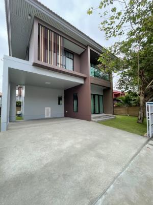 For RentHousePathum Thani,Rangsit, Thammasat : (3 bedrooms) House for rent, Burasiri, Rangsit, dark red line sky train, extension of Bang Sue - Rangsit, Rangsit station ❤️❤️ Rental price 27,000 baht / month only!!!!❤️❤️