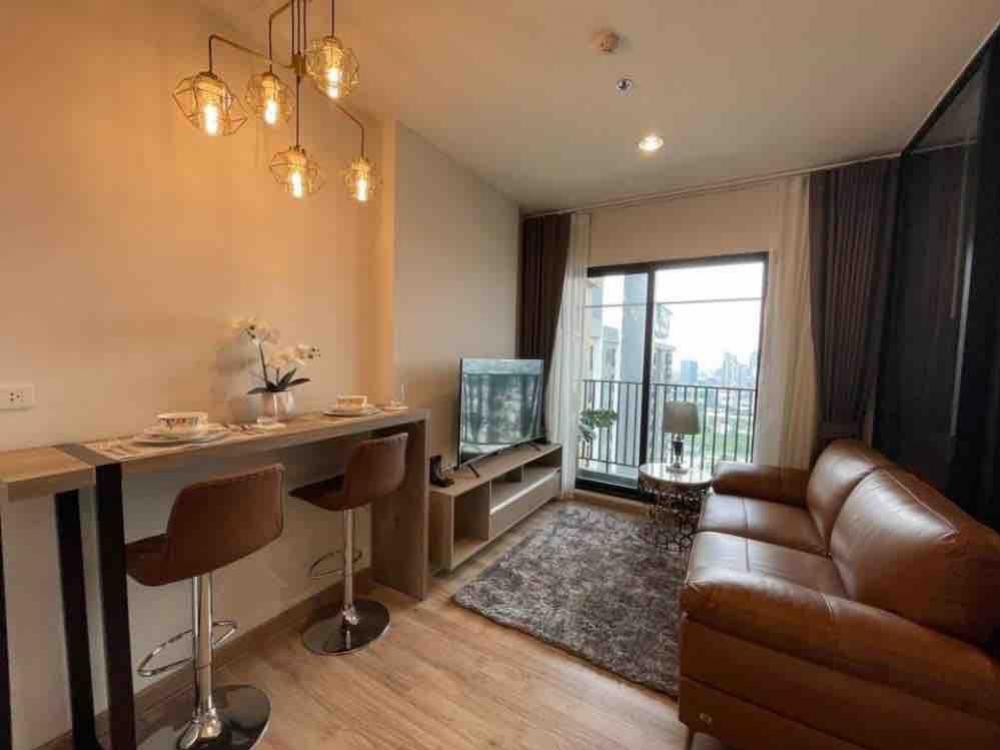 For RentCondoBangna, Bearing, Lasalle : 🏙LK147 Condo for rent, Niche Mono Sukhumvit-Bearing, area 32 sq.m., 33rd floor, city view, new room, beautiful decoration, fully furnished, near BTS Bearing - only 12,000 baht / month 🔥✨