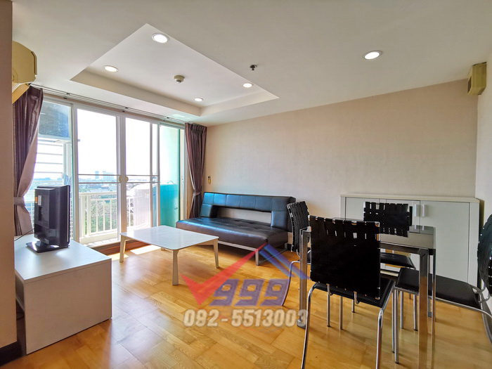 For SaleCondoLadkrabang, Suwannaphum Airport : Condo for sale, The Ninth Place, next to Srinakarin Road. high floor nice view Urgent sale owner