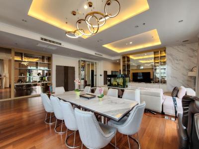 ให้เช่าคอนโดสาทร นราธิวาส : Condo for rent Supalai Elite Sathorn-Suanplu,penthouse features 4 beds, 4 baths, on high floor